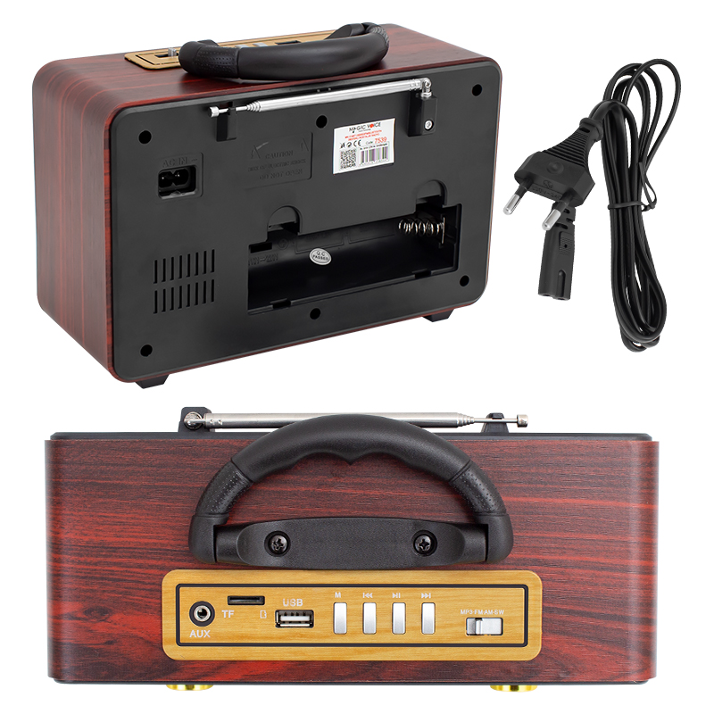 MAGICVOICE MV-110BT USB/SD/FM/BLUETOOTH DESTEKLİ NOSTALJİK RADYO (5271)