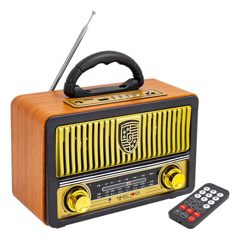 MAGICVOICE MV-112BT USB/SD/FM/BLUETOOTH DESTEKLİ NOSTALJİK RADYO (5271)