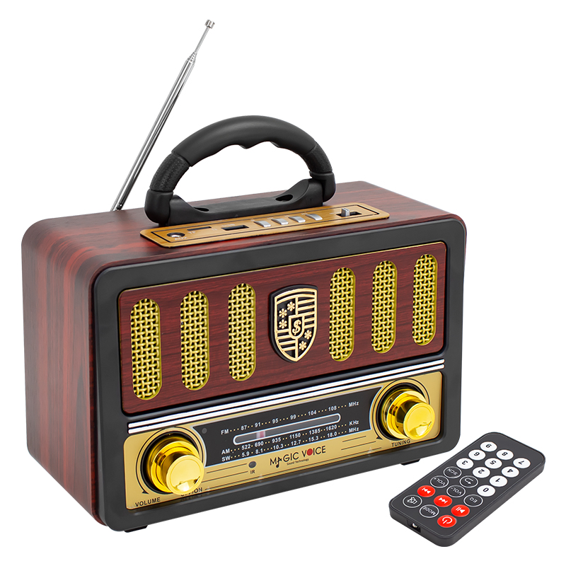 MAGICVOICE MV-114BT USB/SD/FM/BLUETOOTH DESTEKLİ TEK HOP LU NOSTALJİK RADYO (5271)