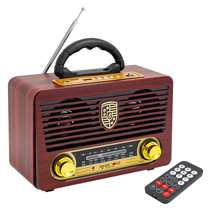MAGICVOICE MV-115BT USB/SD/FM/BLUETOOTH DESTEKLİ NOSTALJİK RADYO (5271)