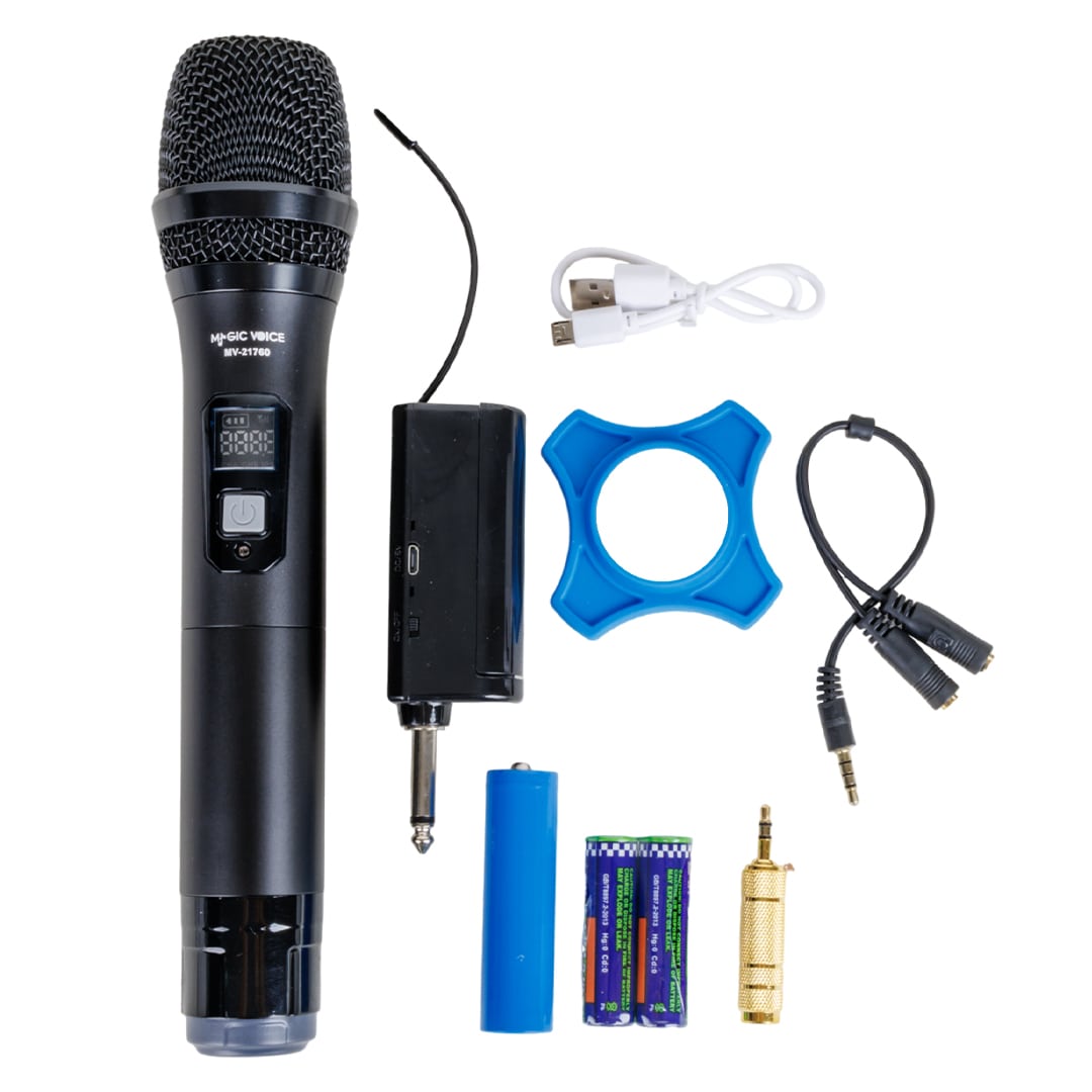 MAGICVOICE MV-21760 UHF EKRANLI KABLOSUZ EL TELSİZ MİKROFON (5271) MAGICVOICE MV-21760 UHF EKRANLI KABLOSUZ EL TELSİZ MİKROFON (5271)