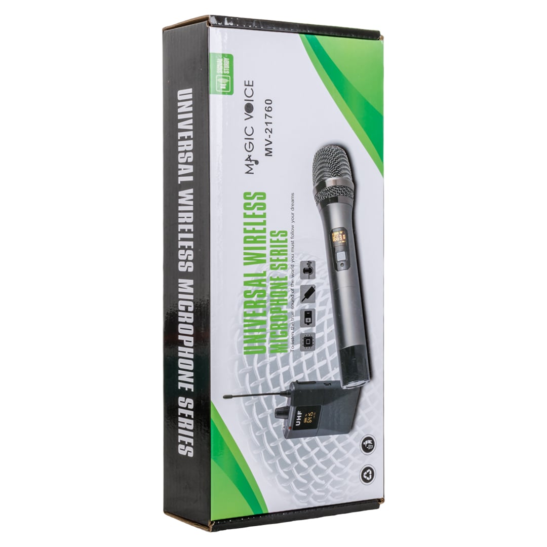 MAGICVOICE MV-21760 UHF EKRANLI KABLOSUZ EL TELSİZ MİKROFON (5271) MAGICVOICE MV-21760 UHF EKRANLI KABLOSUZ EL TELSİZ MİKROFON (5271)