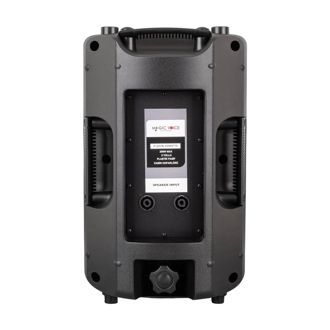 MAGICVOICE MV-3408 20 CM 200 WATT 8 PLASTİK KABİN PASİF HOPARLÖR (5271)