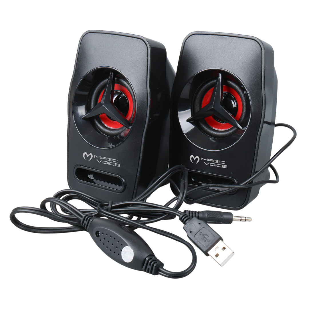 MAGICVOICE T-19 1+1 USB PC MİNİ HOPARLÖR (2X3 WATT) (5271)