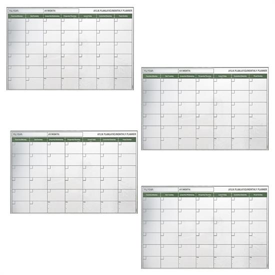 Manyetik Yapışkanlı Bir Aylık Program Planlayıcı Takvim 85x56 cm (5271) Manyetik Yapışkanlı Bir Aylık Program Planlayıcı Takvim 85x56 cm (5271)