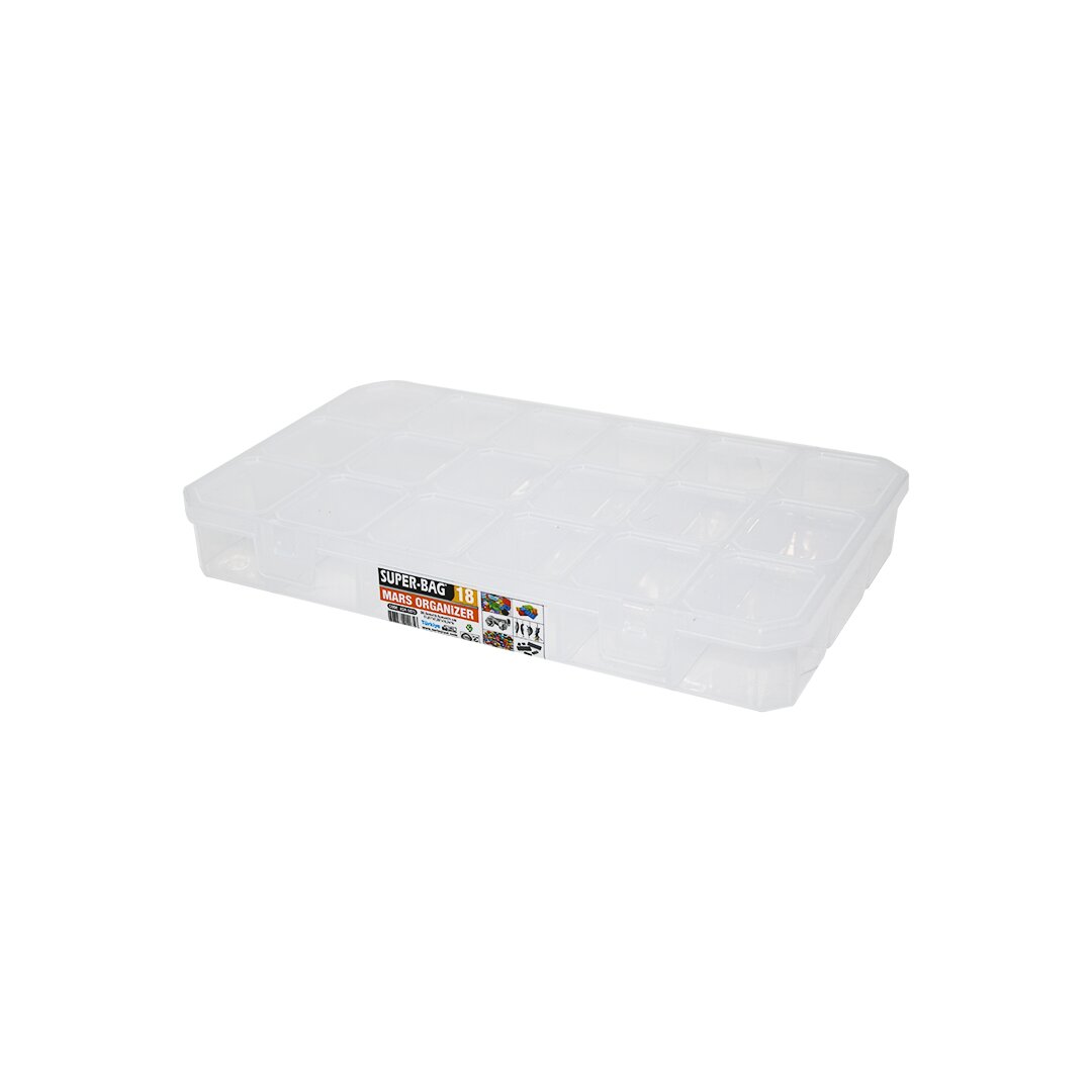 MARS 18 BÖLMELİ ŞEFFAF ORGANİZER BOX (5271)