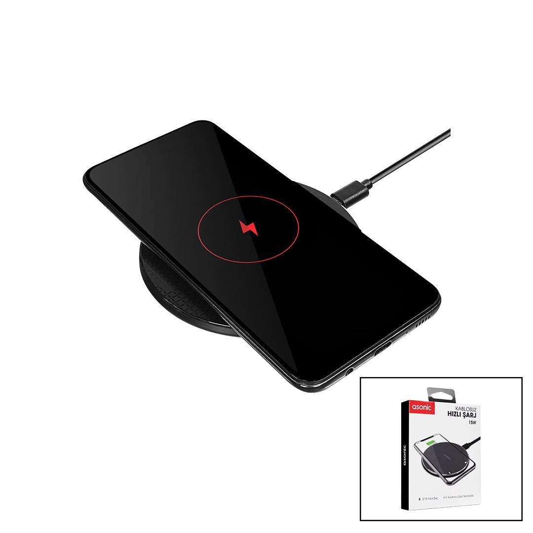 MASA ÜSTÜ  KABLOSUZ  HIZLI ŞARJ CİHAZI  3.1A - 15W AS-W150 (5271)