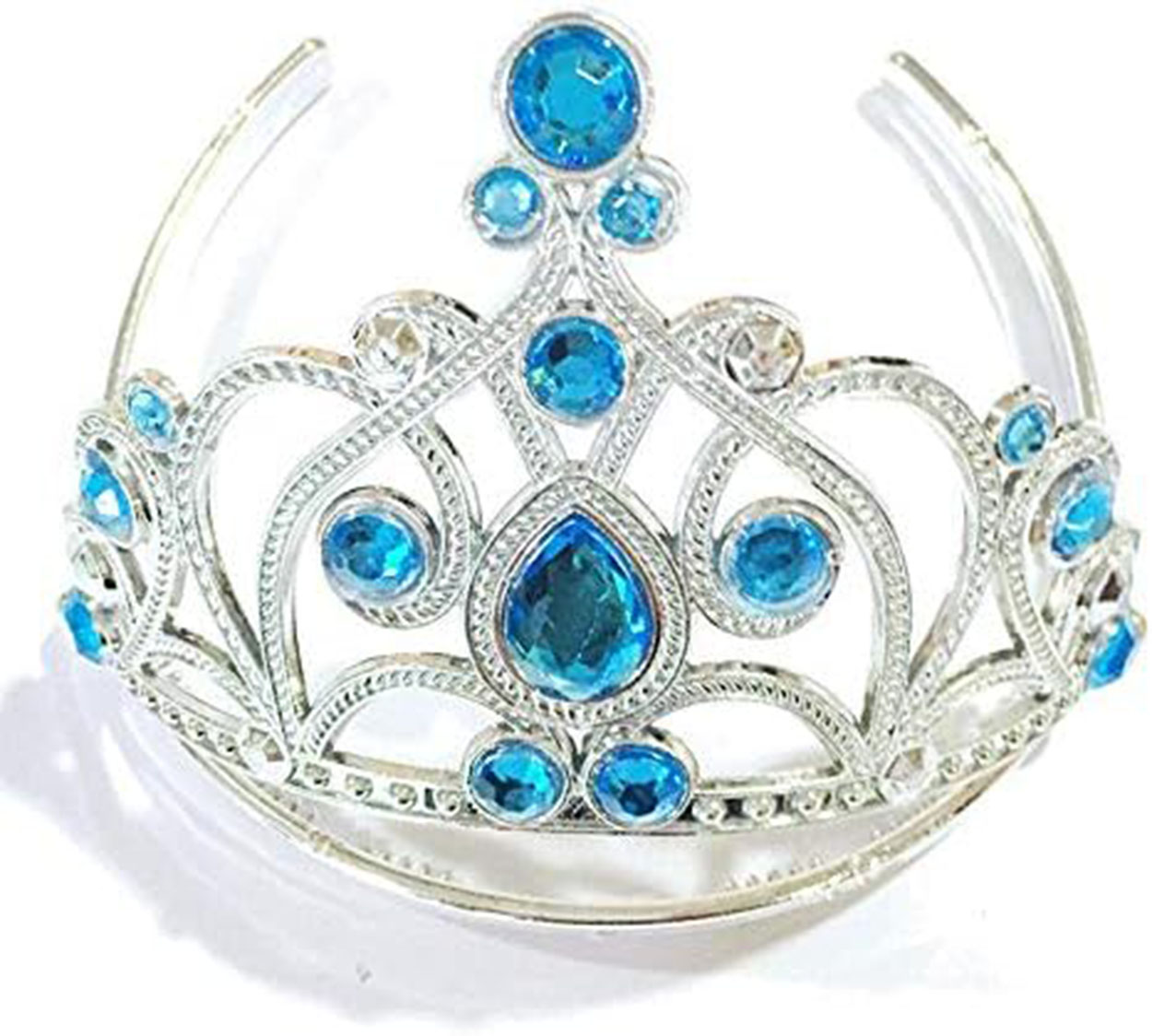 Mavi Taşlı Elsa Çocuk Tacı Prenses Tacı Kraliçe Tacı 16x14 cm (5271) Mavi Taşlı Elsa Çocuk Tacı Prenses Tacı Kraliçe Tacı 16x14 cm (5271)