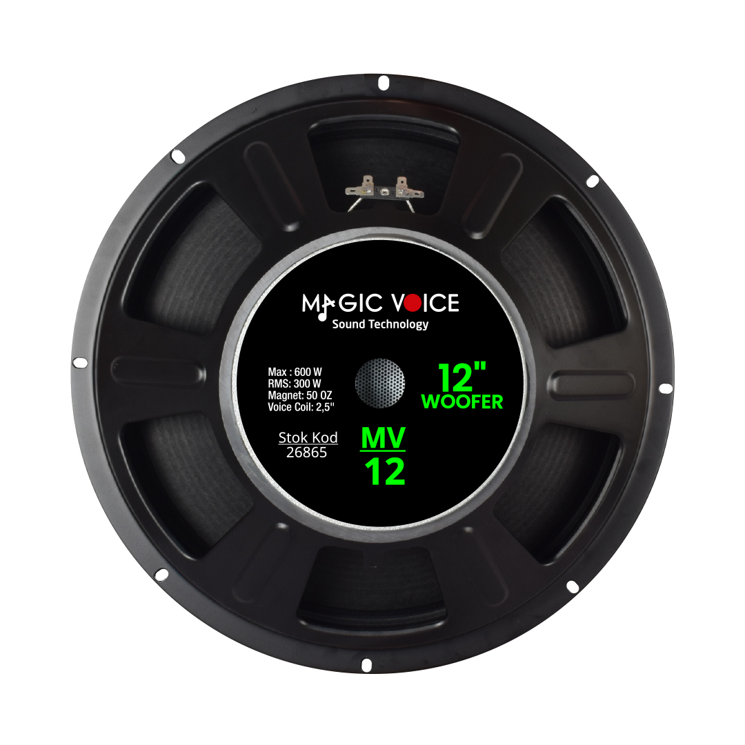 MAX 600W / RMS 300 WATT 12 30 CM WOOFER YEDEK HOPARLÖR MV-12 (5271)