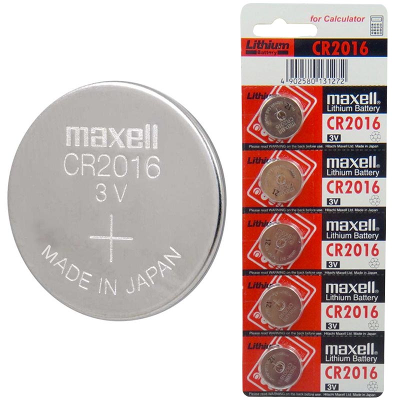 MAXELL CR2016 3V LITYUM PARA PİL 5Lİ PAKET (5271)