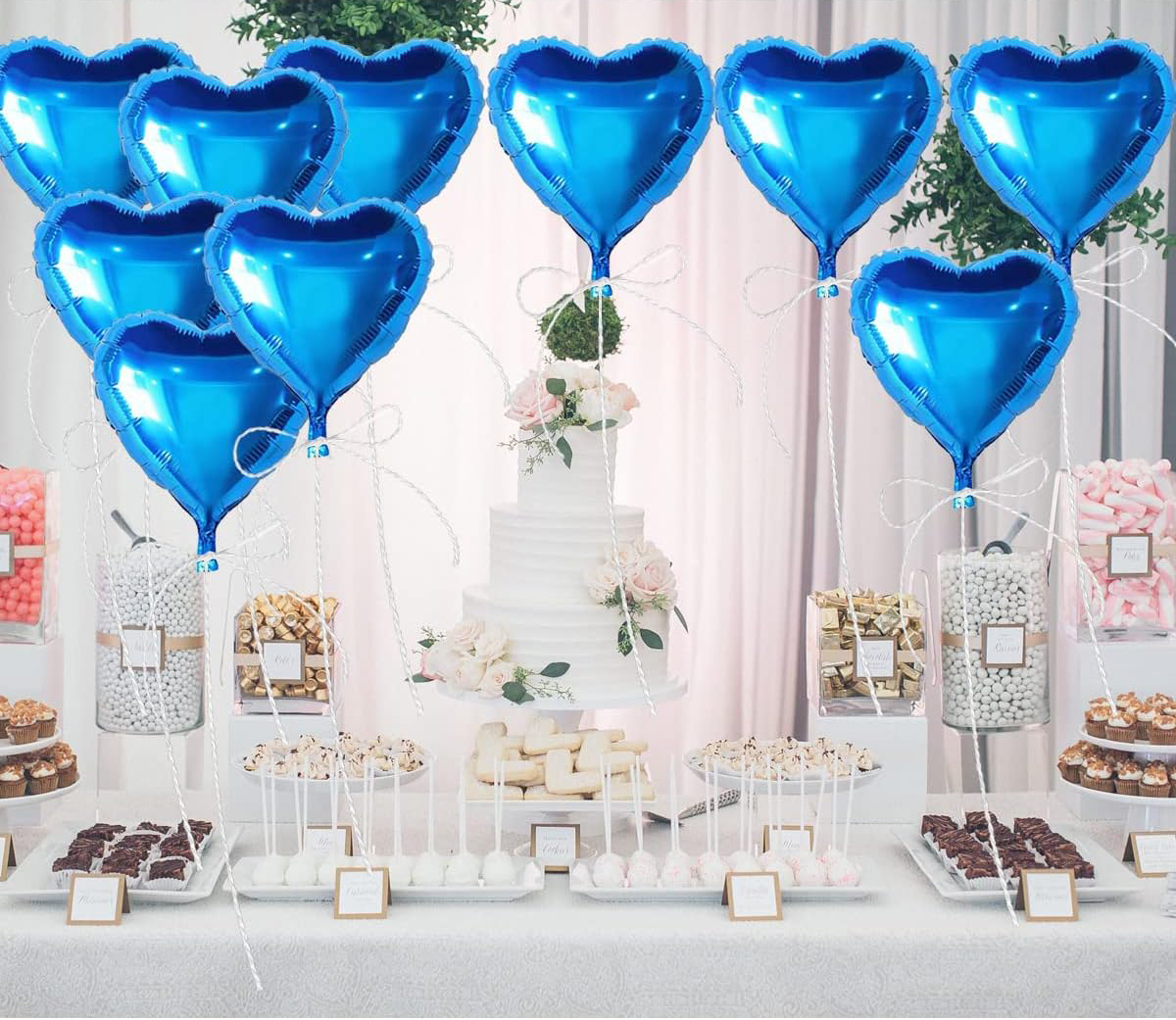 Metalize Parlak Mavi Kalp Şekilli Uçan Balon Folyo 18 inç 45 cm 25 Adet (5271) Metalize Parlak Mavi Kalp Şekilli Uçan Balon Folyo 18 inç 45 cm 25 Adet (5271)
