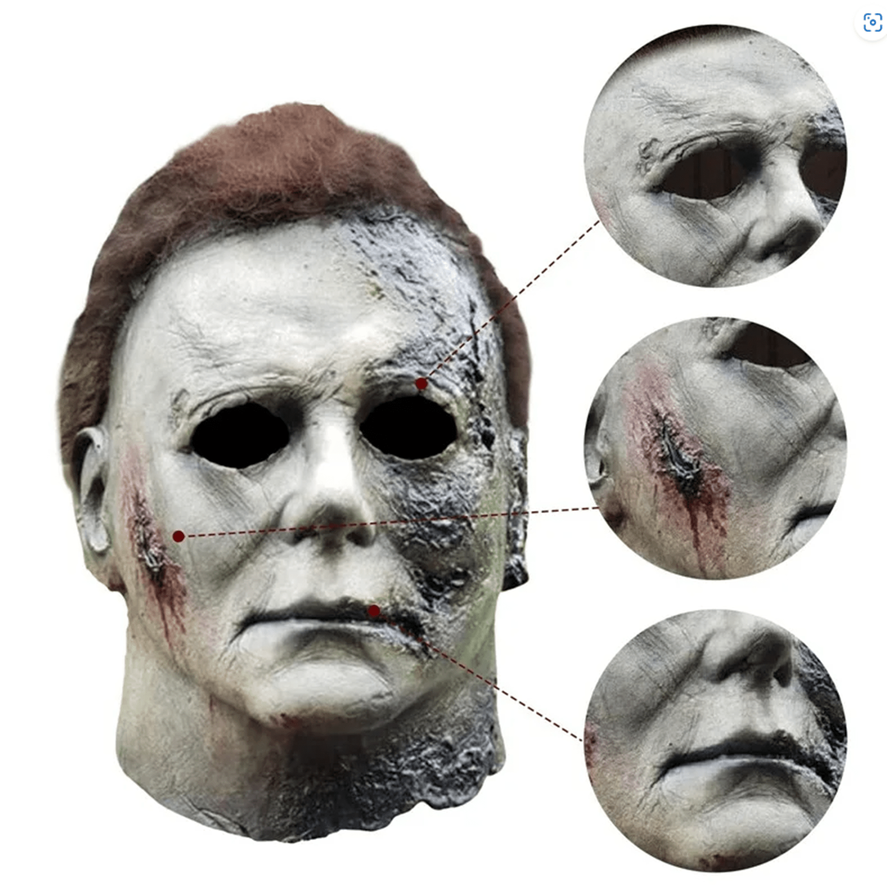Michael Myers Lateks Maske - Michael Myers Et Maske Kafaya Tam Geçmeli (5271)