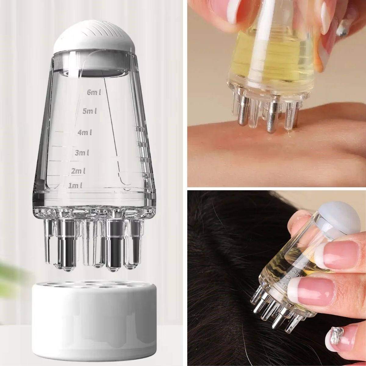 Mini Saç Derisi ve Cilt Bakım Serum Aplikatörü Saç Serum Şişesi (5271)
