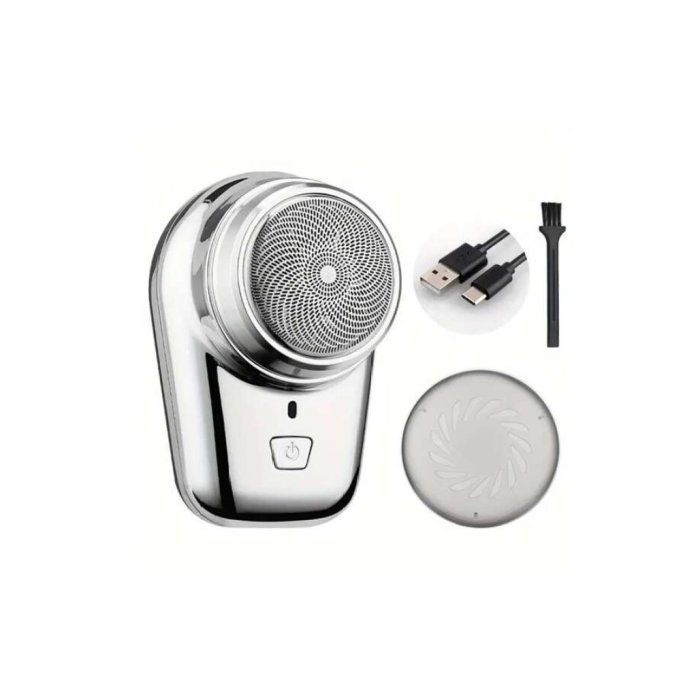 MINI SHAVER P-10 K-10 MİNİ TAŞINABİLİR SIFIR SAKAL TRAŞ MAKİNESİ USB ŞARJLI (5271)