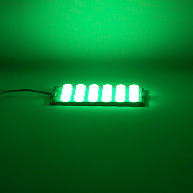 MODÜL LED 12V 6W YEŞİL 18 LEDLİ YANIP SÖNEN 2Lİ PAKET 13960-2835 (FLAŞÖR) (5271)
