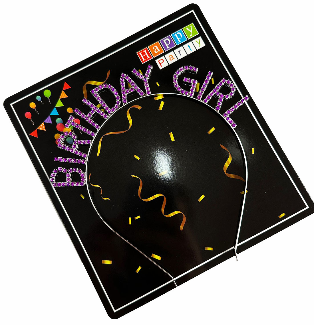 Mor Renk Kristal Taşlı Parlak Birthday Girl Yazılı Taç 16x17 cm (5271) Mor Renk Kristal Taşlı Parlak Birthday Girl Yazılı Taç 16x17 cm (5271)