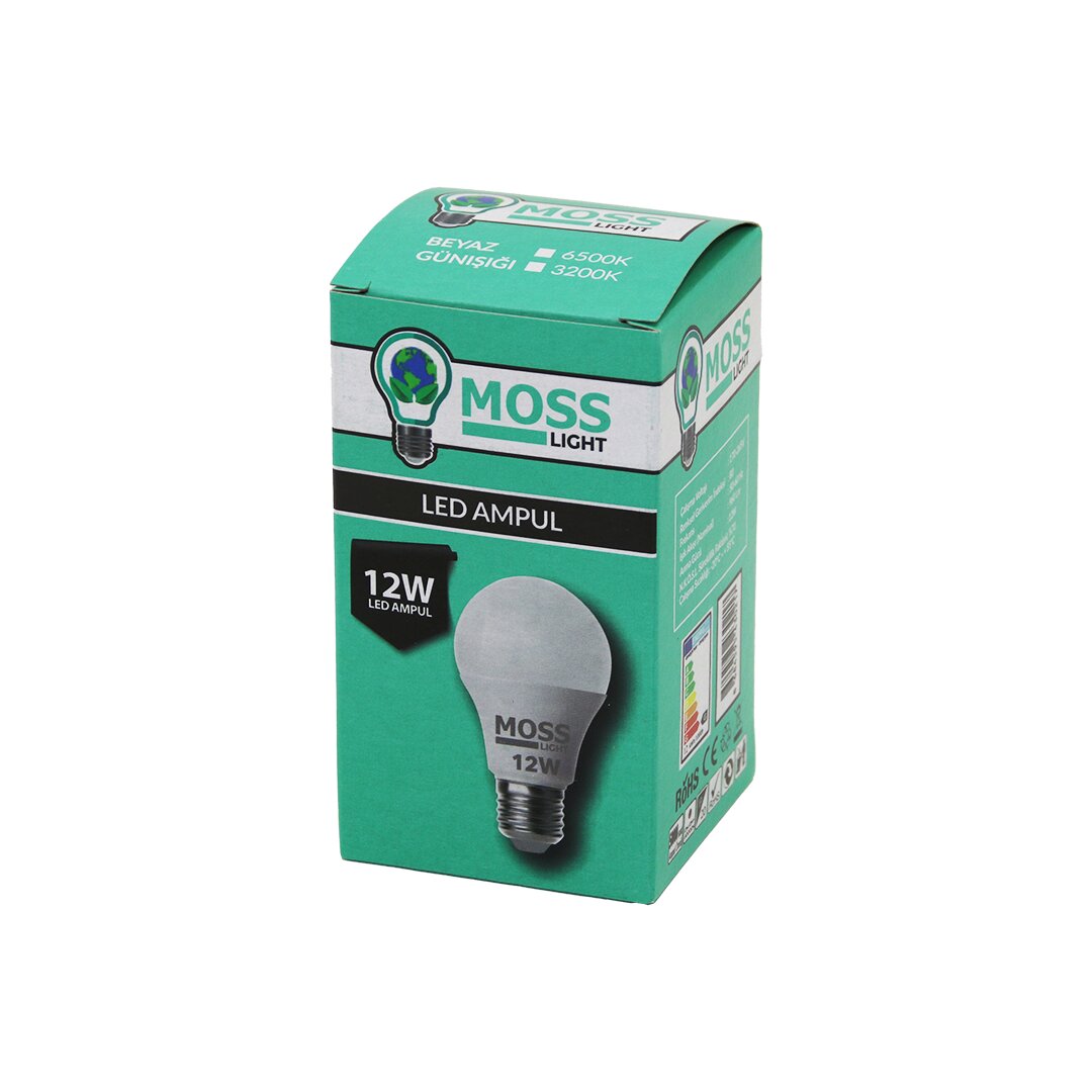 MOSS LIGHT  12W   BEYAZ  LED AMPUL  E27   960Lm   6500K (5271)