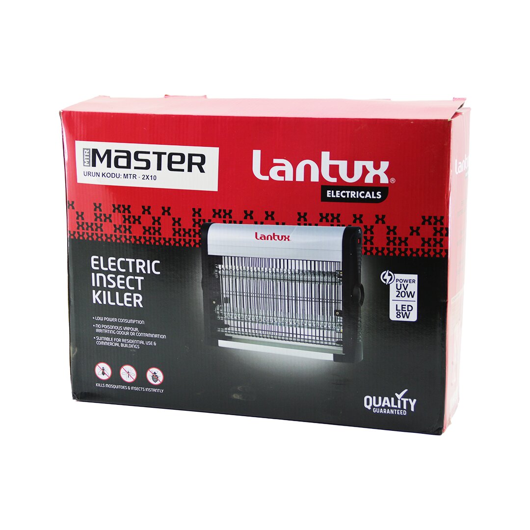 MTR-2X10 LXIK-210 POWER  UV - 20W  SİNEK ÖLDÜRÜCÜ CIZ CİHAZI MAKİNE  2X10W   LED 8W - 60M2 (5271)