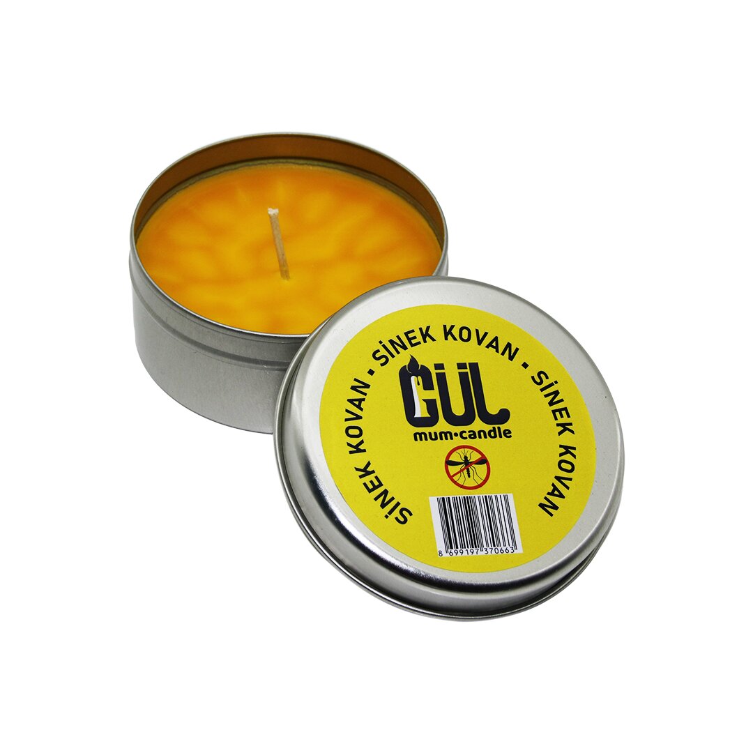 MUM CANDLE SİNEK KOVAN MUM TENEKE KUTU (5271)