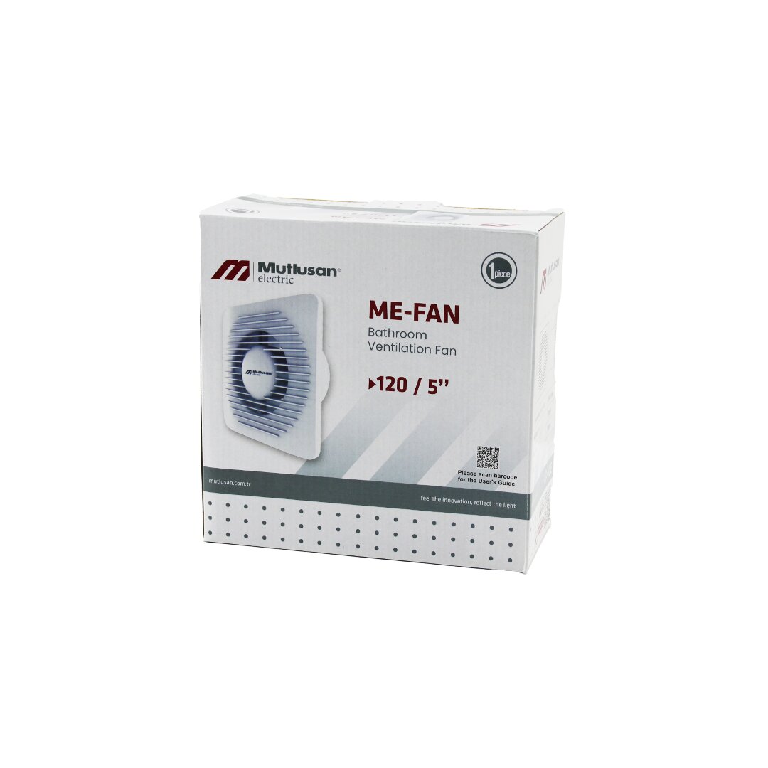MUTLUSAN-001 211 000 120 00 00 ME-FAN 120/5&quot; BANYO TUVALET HAVALANDIRMA ASPİRATÖRÜ 15W 1900RPM 120M3/H (5271)