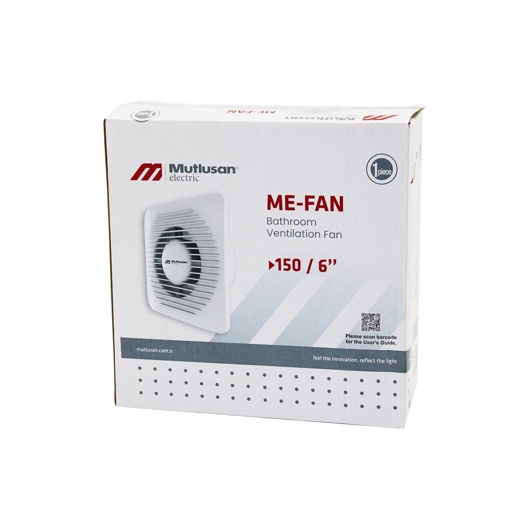 MUTLUSAN-001 211 000 150 00 00 ME-FAN 1506&quot;BANYO TUVALET HAVALANDIRMA ASPİRATÖRÜ 20W 2800RPM 160M3/H (5271)