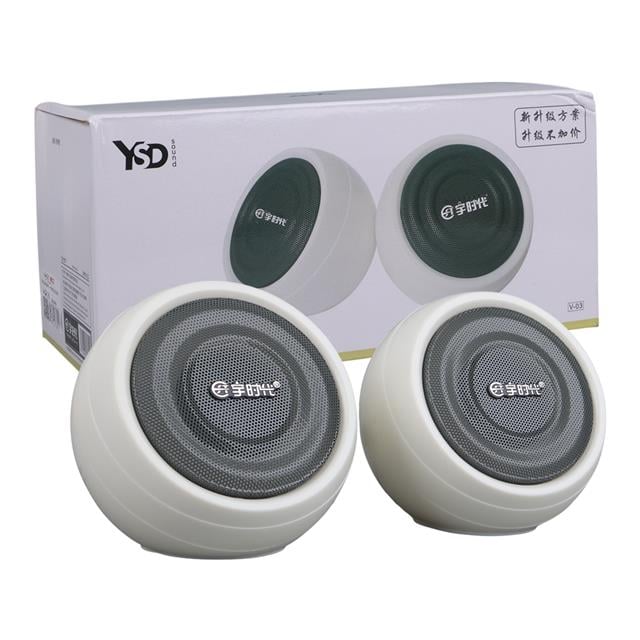 1+1 USB AUX Oval Multımedia Ses Sistemi Speaker - Hoparlör 2X3Watt (5271) 1+1 USB AUX Oval Multımedia Ses Sistemi Speaker - Hoparlör 2X3Watt (5271)