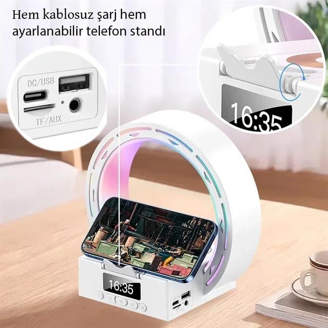 Bluetooth Taşınabilir Hoparlör Kablosuz Telefon Standlı Şarjlı (5271) Bluetooth Taşınabilir Hoparlör Kablosuz Telefon Standlı Şarjlı (5271)