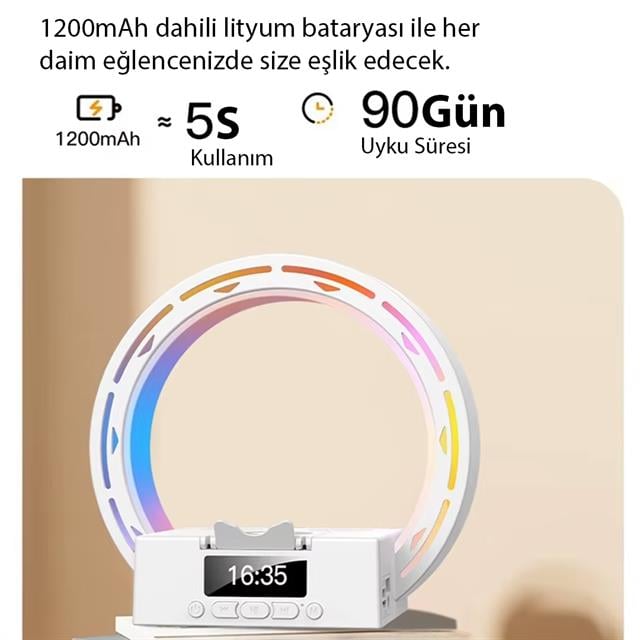 Bluetooth Taşınabilir Hoparlör Kablosuz Telefon Standlı Şarjlı (5271) Bluetooth Taşınabilir Hoparlör Kablosuz Telefon Standlı Şarjlı (5271)