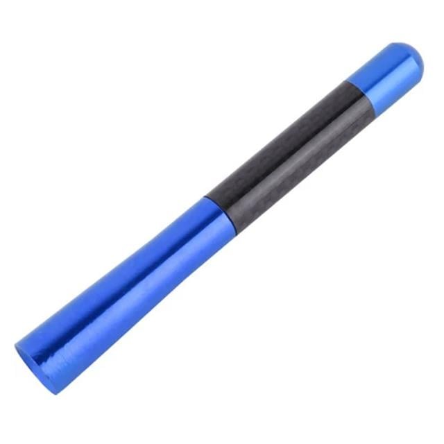 Universal Mavi Karbon Fiber Oto Çubuk Radyo Anteni 12 Cm (5271)