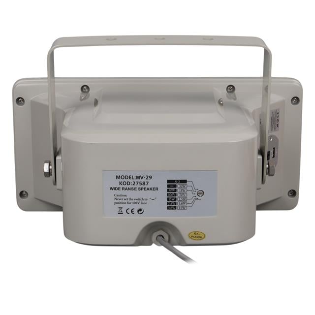 MV-29 13 CM 30 Watt Komütatörlü Hat Trafolu Gri Horn Sütun Hoparlör (Tekli Paket) (5271) MV-29 13 CM 30 Watt Komütatörlü Hat Trafolu Gri Horn Sütun Hoparlör (Tekli Paket) (5271)