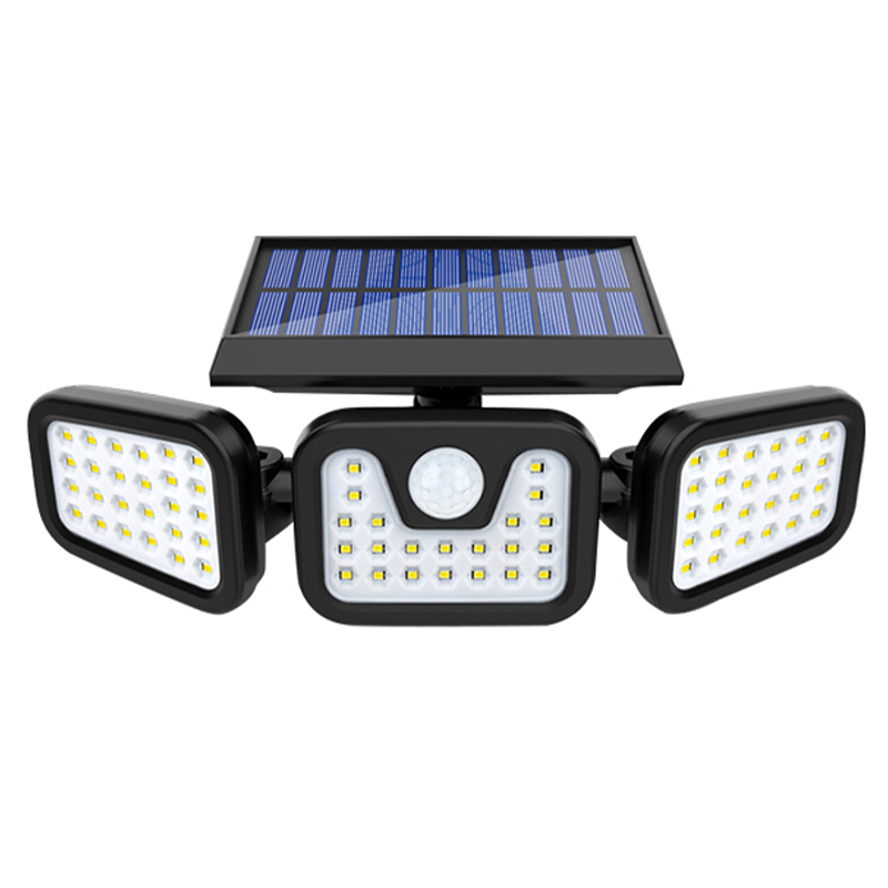 MX-W771A SENSÖRLÜ 3 MODLU 74 LEDLİ SOLAR AYDINLATMALI DUVAR LAMBASI (5271)