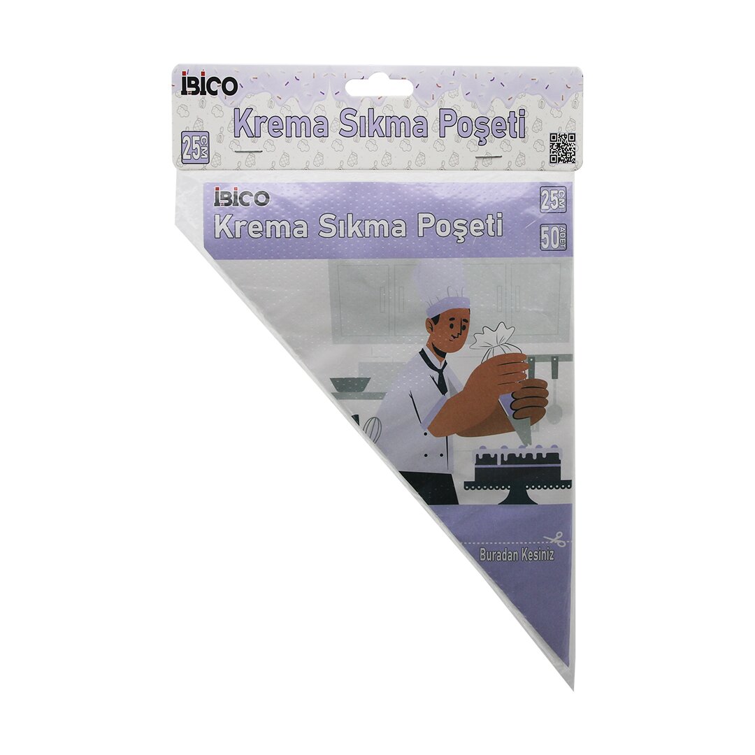 NAYLON 25CM 50PCS KREMA SIKMA POŞETİ TORBASI (5271)