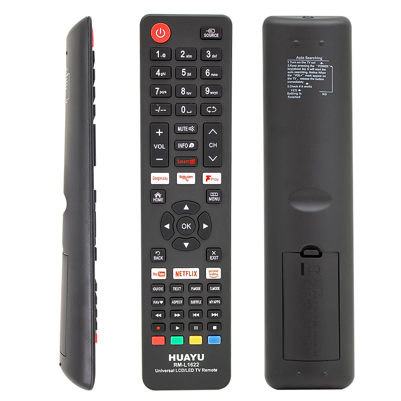 NETFLIX-YOUTUBE-GOOGLE PLAY TUŞLU UNIVERSAL LCD LED TV KUMANDA RM-L1622 (5271)