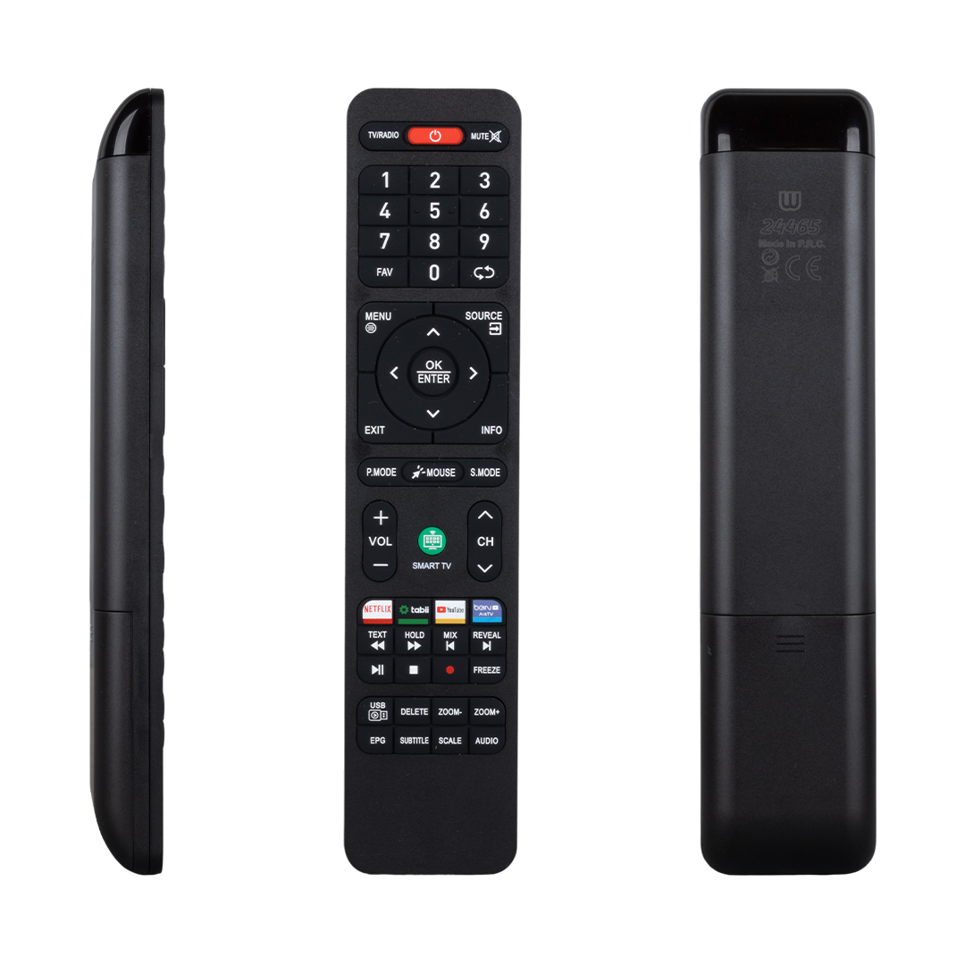 ONVO-SABA-NORDMENDE-MORIO BEIN - TABII- NETFLIX- YOUTUBE TUŞLU ANDROID SMART LCD TV KUMANDA (5271)