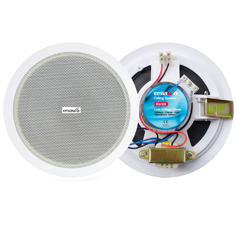 OSAWA OSW-608 16 CM 15 WATT ALÇIPAN HOPARLÖR BEYAZ  TRAFOLU (5271)