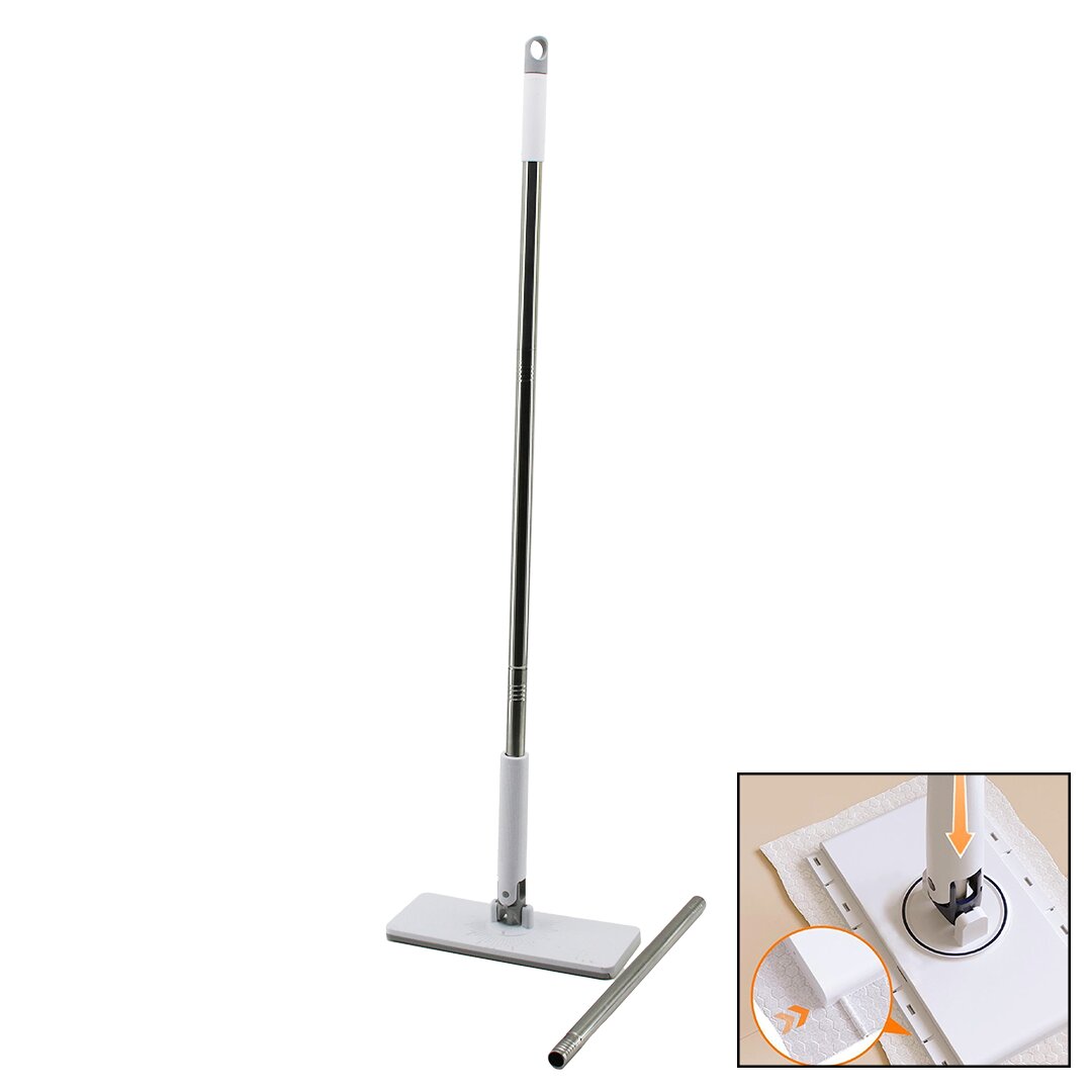 OTOMATİK BEZ DEĞİŞTİREN MOP SAP ÇEK=BEZ BIRAK - SAP İT=BEZ TUT 360° BAŞLIK=9.5X25CM- SAP:115CM (5271)