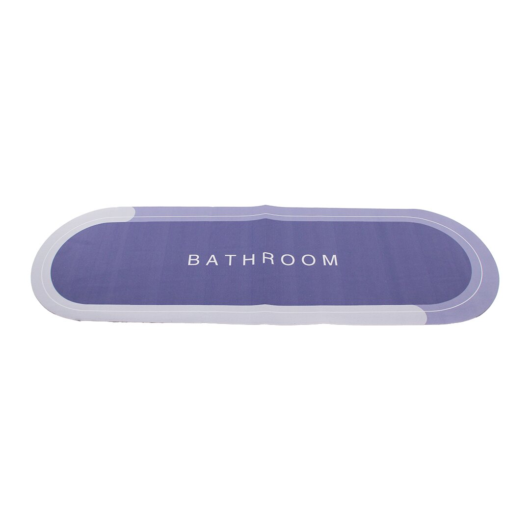 OVAL   DÜZ RENKLİ  SU EMİCİ - SİHİRLİ  BANYO PASPASI  ELASTİK  116 X 37.5CM (5271)