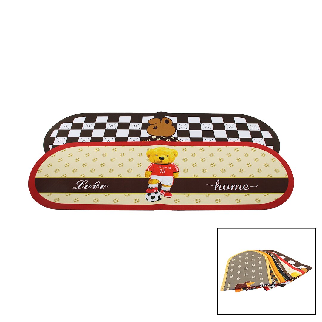 OVAL RENKLİ DESENLİ - RESİMLİ SU EMİCİ - SİHİRLİ  BANYO PASPASI ELASTİK 116 X 37.5CM (5271)