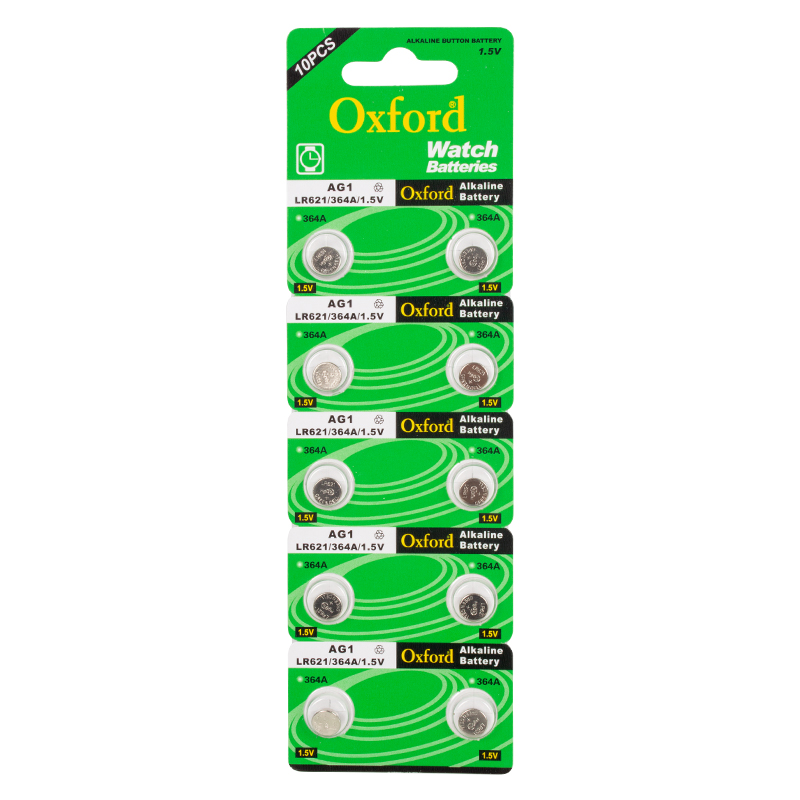 OXFORD AG1 LR621 ALKALİN SAAT PİLİ 10LU PAKET * TIANQIU (5271)