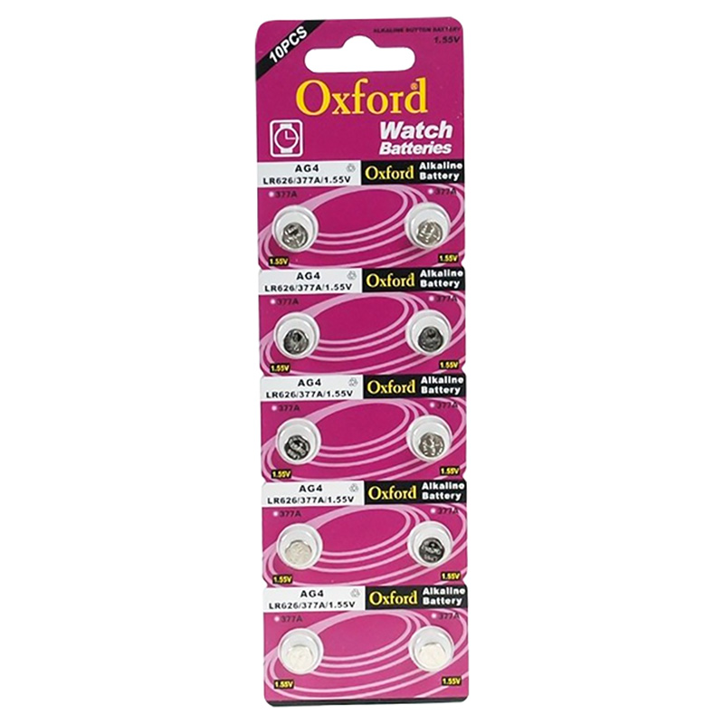 OXFORD AG4-377 LR626 ALKALİN SAAT PİLİ 10LU PAKET (5271)