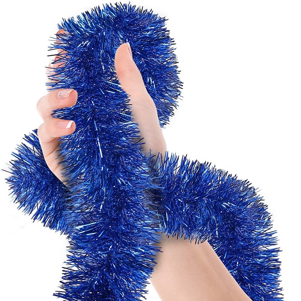 Parti İçin Sim Süs 2 Metre Uzunluk 8 cm Genişlik Mavi Renk İthal (5271)
