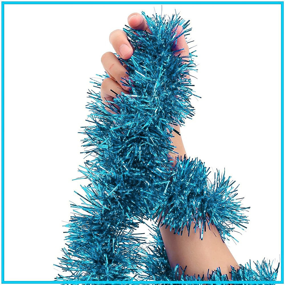 Parti İçin Sim Süs 2 Metre Uzunluk 8 cm Genişlik Açık Mavi Renk İthal (5271)