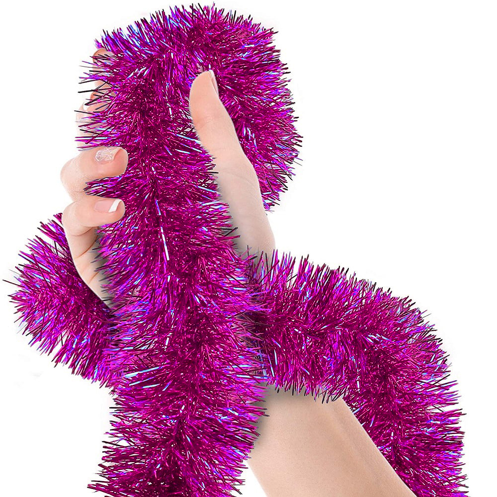 Parti İçin Sim Süs 2 Metre Uzunluk 8 cm Genişlik Fuşya Renk İthal (5271)