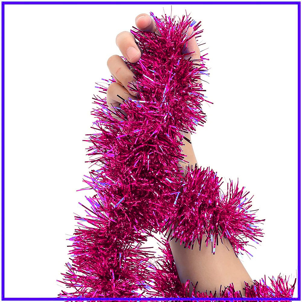 Parti İçin Sim Süs 2 Metre Uzunluk 8 cm Genişlik Fuşya Renk İthal (5271)