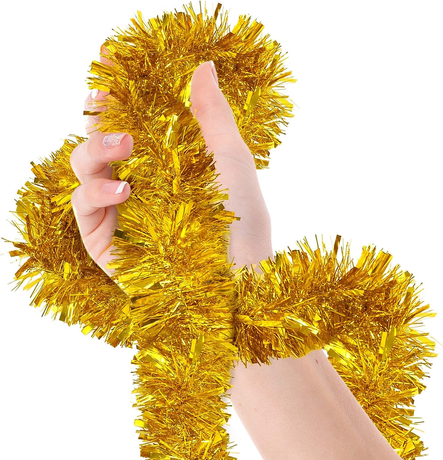 Parti İçin Sim Süs 2 Metre Uzunluk 8 cm Genişlik Altın Renk İthal (5271)