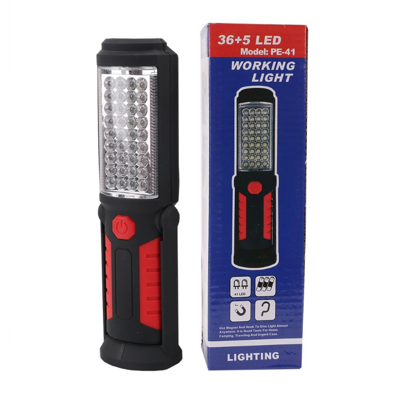 PE-41 36+5 LEDLİ 2 MODLU KANCALI MIKNATISLI PİLLİ ÇALIŞMA LAMBASI (5271) PE-41 36+5 LEDLİ 2 MODLU KANCALI MIKNATISLI PİLLİ ÇALIŞMA LAMBASI (5271)
