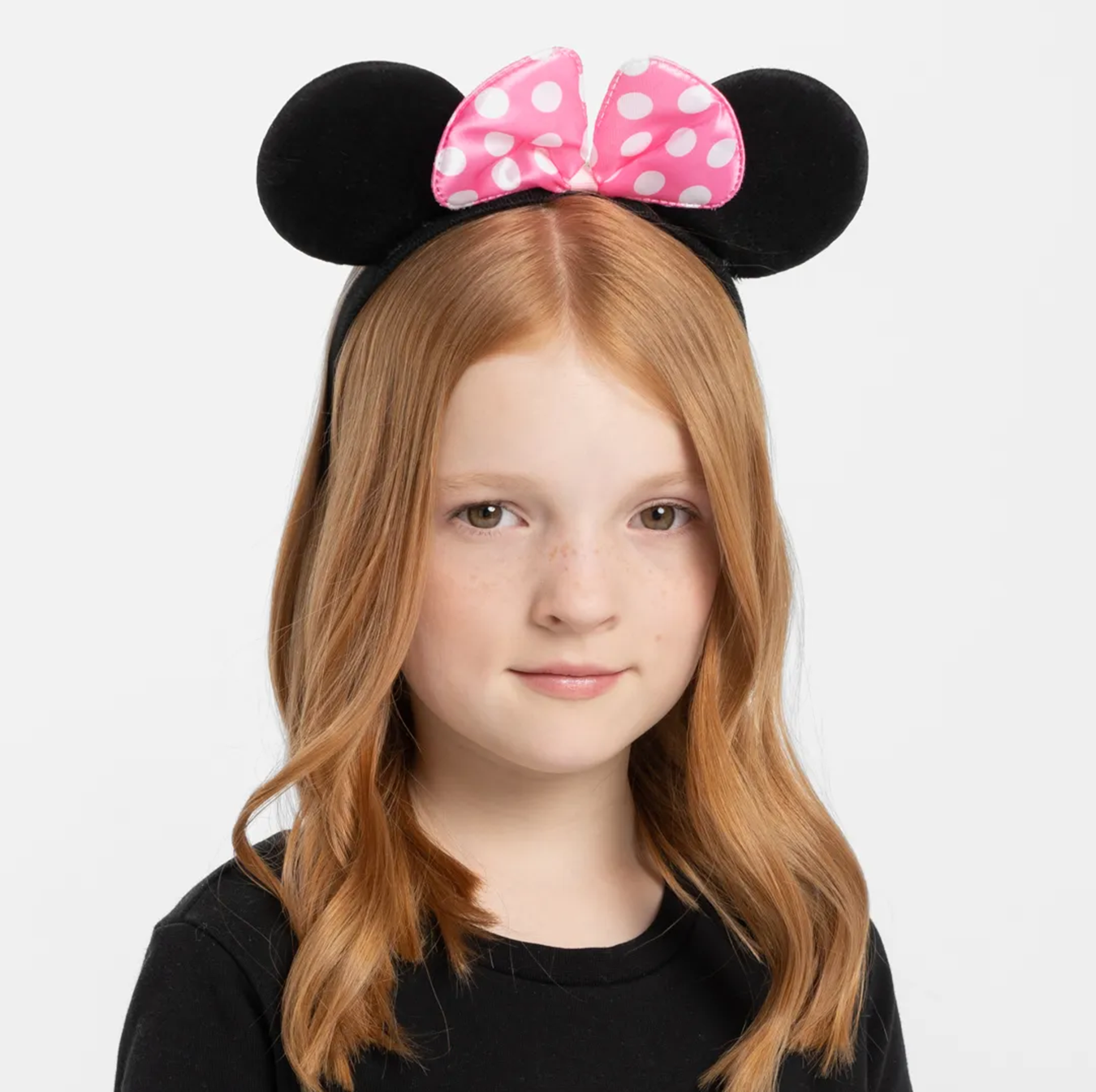 Pembe Fiyonklu Minnie Mouse Tacı Mini Kulak (5271)