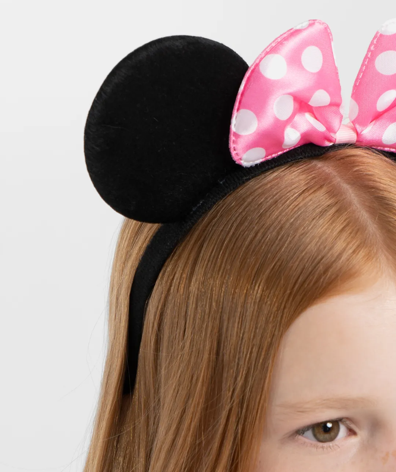 Pembe Fiyonklu Minnie Mouse Tacı Mini Kulak (5271)