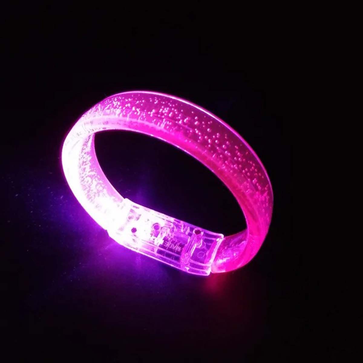 Pembe Led Işıklı Baskı Yapılabilen Pilli Bileklik Bilezik 1,5 cm Genişlik (5271) Pembe Led Işıklı Baskı Yapılabilen Pilli Bileklik Bilezik 1,5 cm Genişlik (5271)
