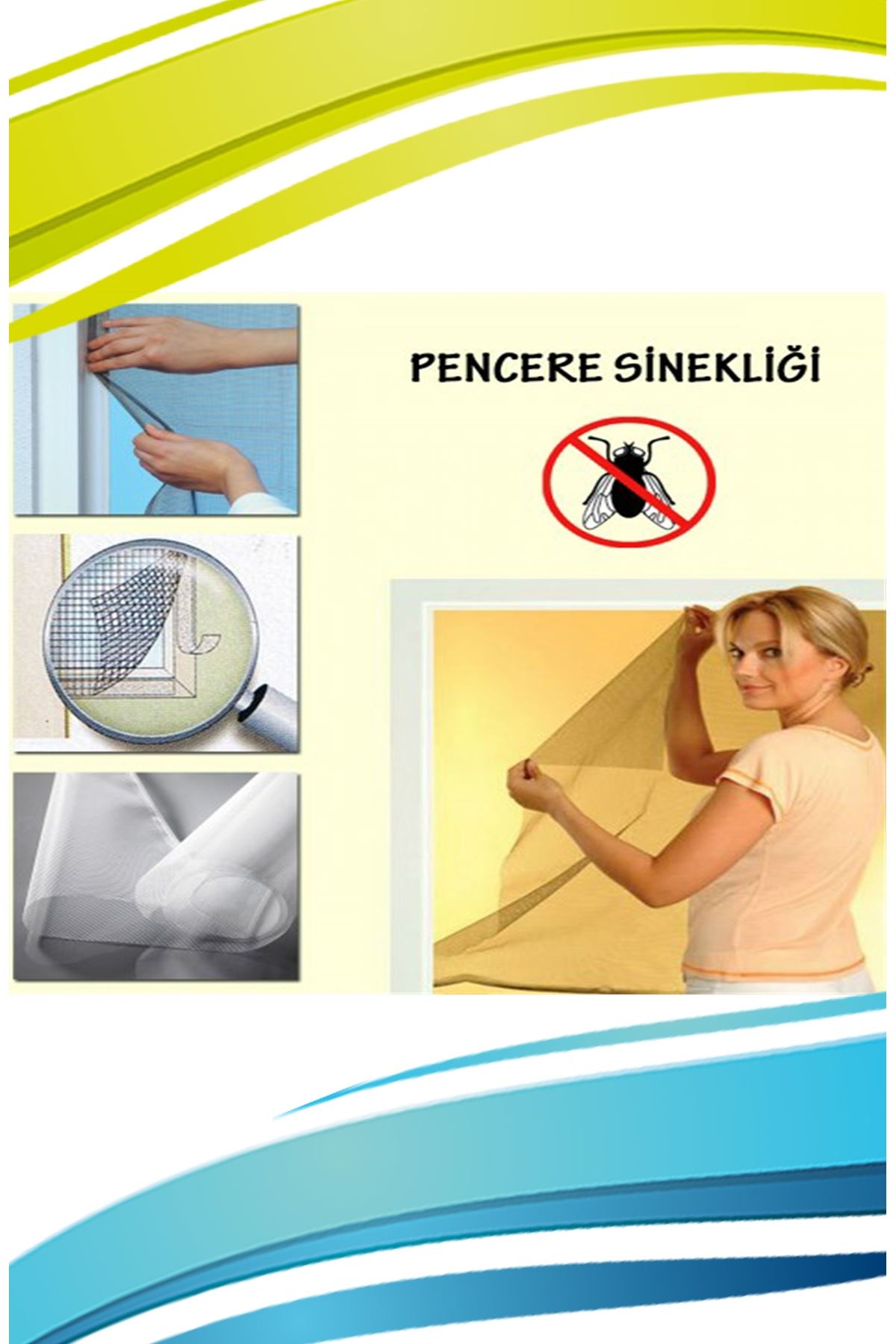Pencere Cam Sinekliği ( 150 cm x 100 cm. ) (5271) Pencere Cam Sinekliği ( 150 cm x 100 cm. ) (5271)